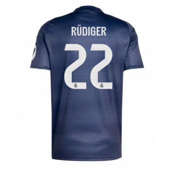 Billige Fotballdrakt Real Madrid Antonio Rudiger #22 Replika Bortedrakt 2025-26 Kortermet